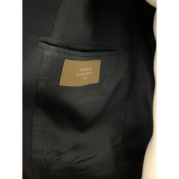 Haggar Clothing Co. Men Navy Sport Blazer Size 42L - Picture 11 of 13